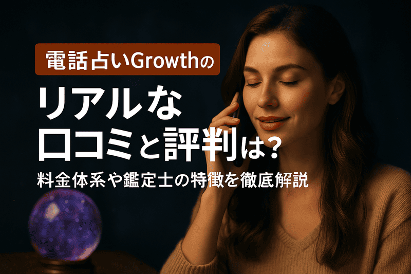 電話占いGrowthのリアルな口コミと評判は？料金体系や鑑定士の特徴を徹底解説