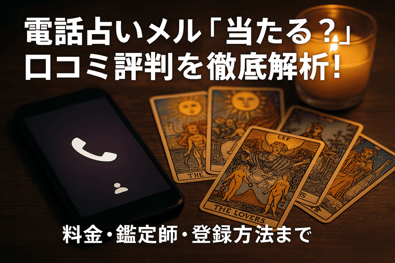 電話占いメル「当たる？」口コミ評判を徹底解析！料金・鑑定師・登録方法まで